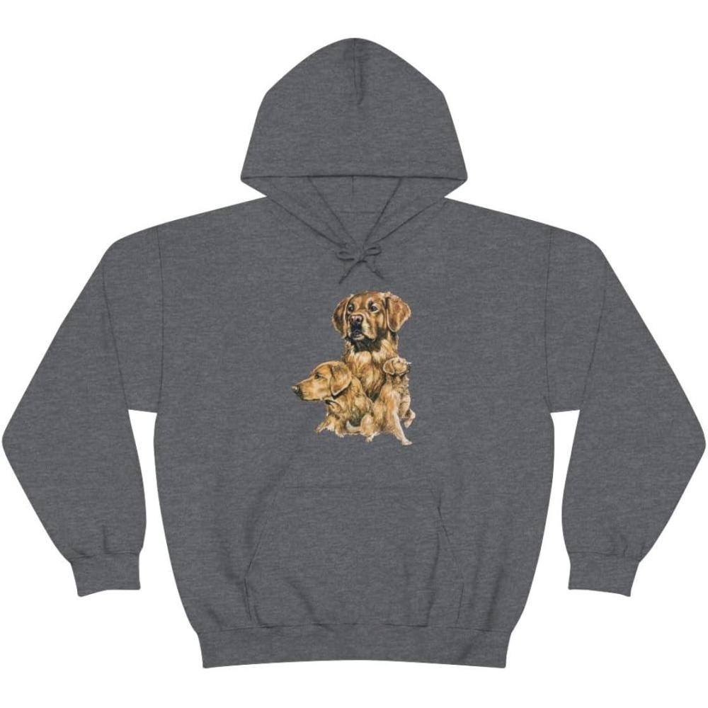imageGolden Retriever Profile Hooded SweatshirtDark Heather
