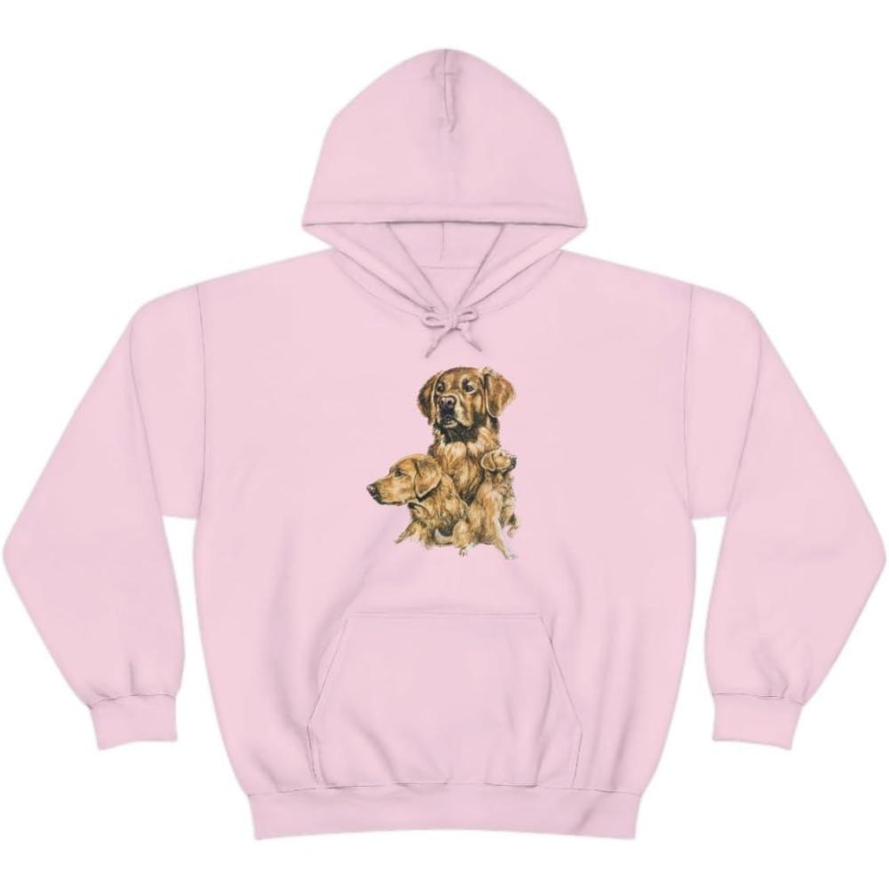 imageGolden Retriever Profile Hooded SweatshirtLight Pink