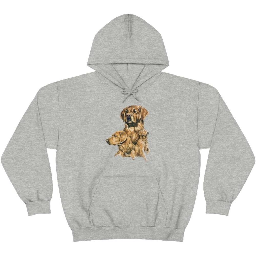 imageGolden Retriever Profile Hooded SweatshirtSport Grey