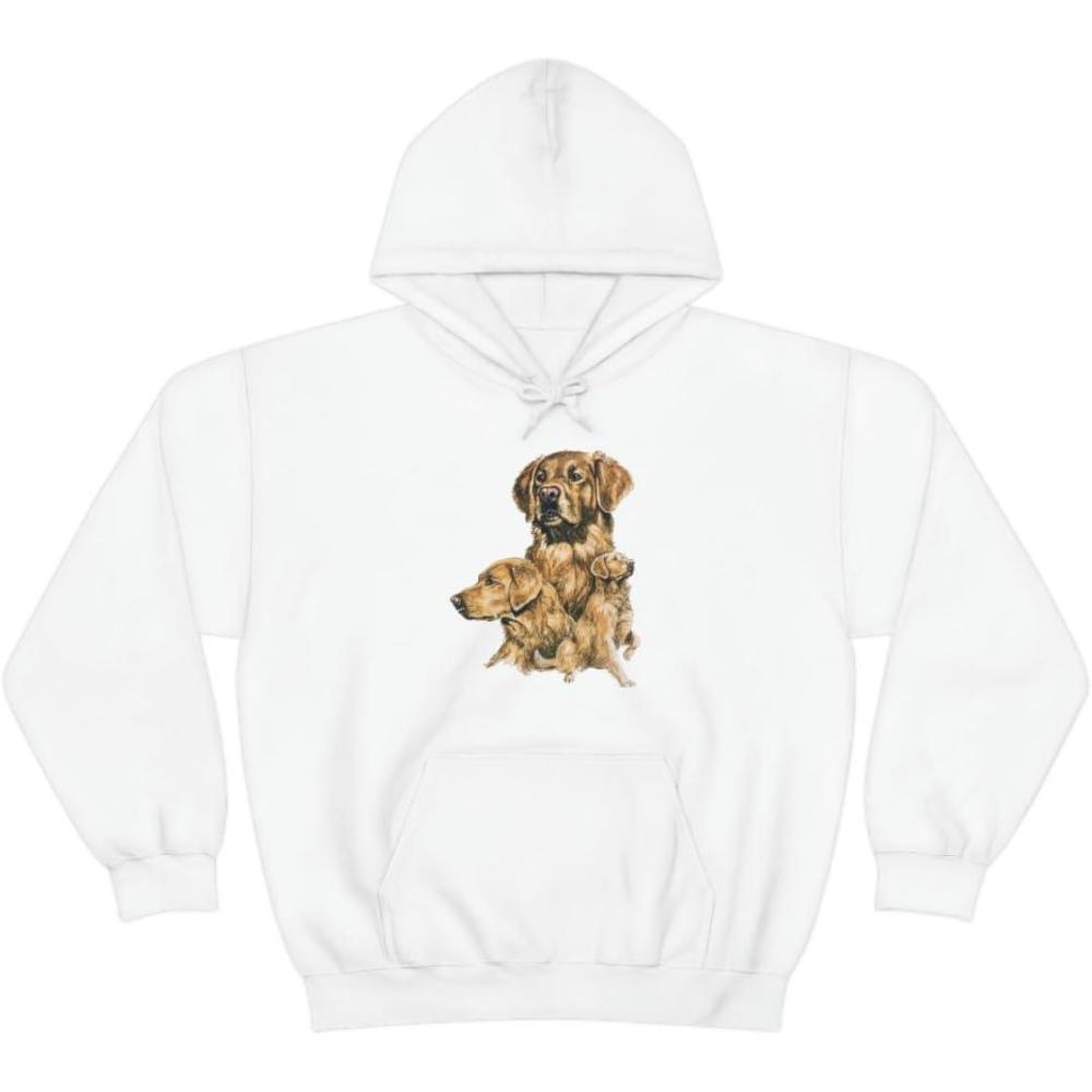 imageGolden Retriever Profile Hooded SweatshirtWhite