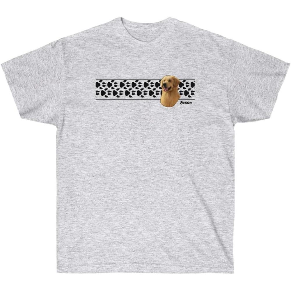imageGolden Retriever Paw Prints TShirt  Golden Retriever TShirtsAsh
