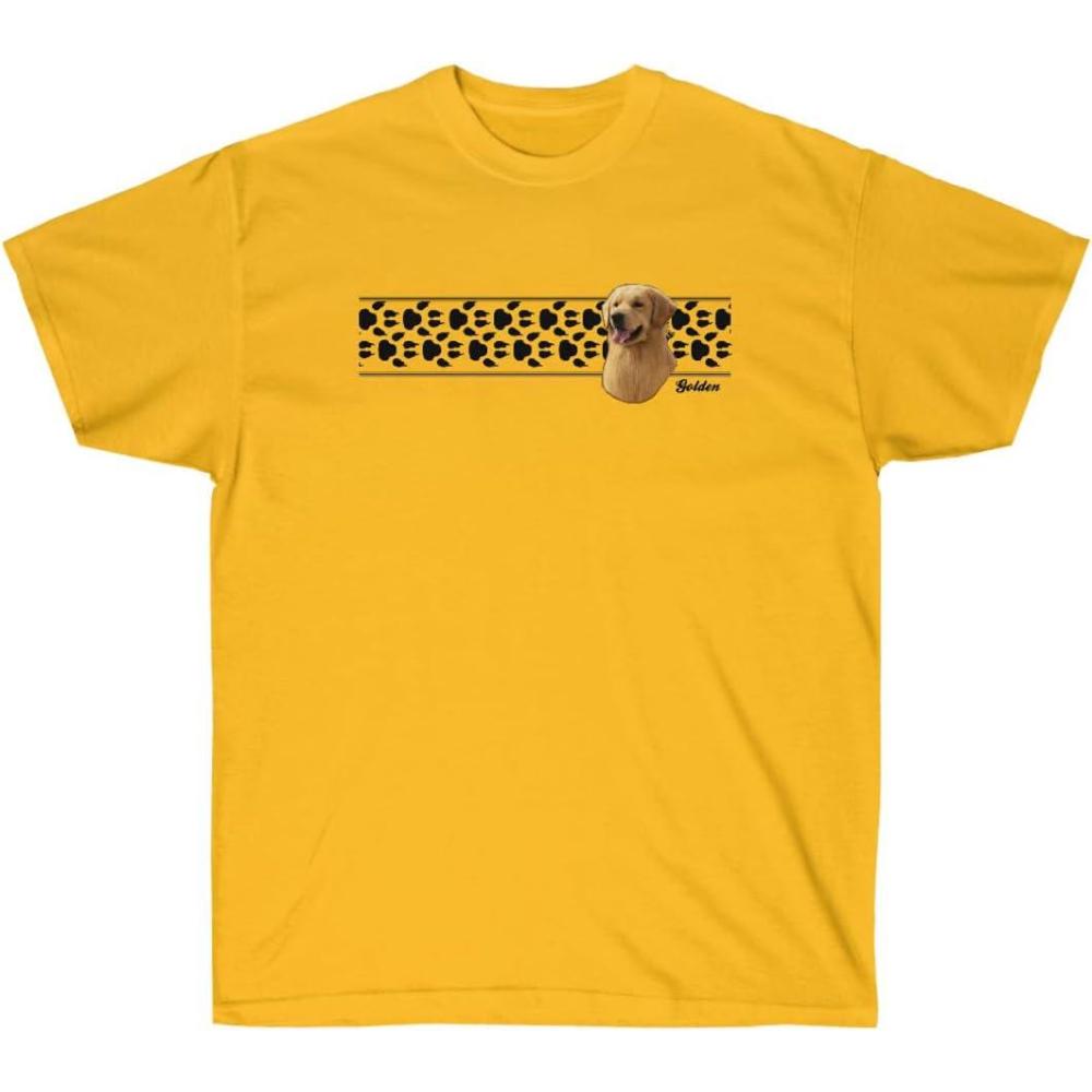 imageGolden Retriever Paw Prints TShirt Golden Retriever TShirtsGold