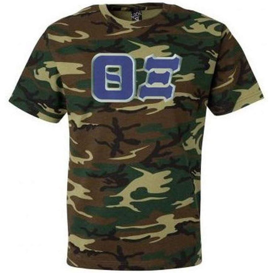 imageGreekgear Theta Xi Lettered Camouflage TShirtCamouflage