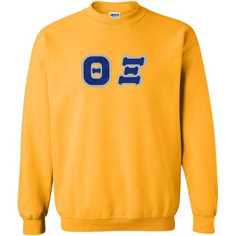 imageGreekgear Theta Xi Lettered CrewneckAthletic Gold