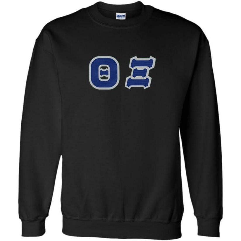 imageGreekgear Theta Xi Lettered CrewneckBlack