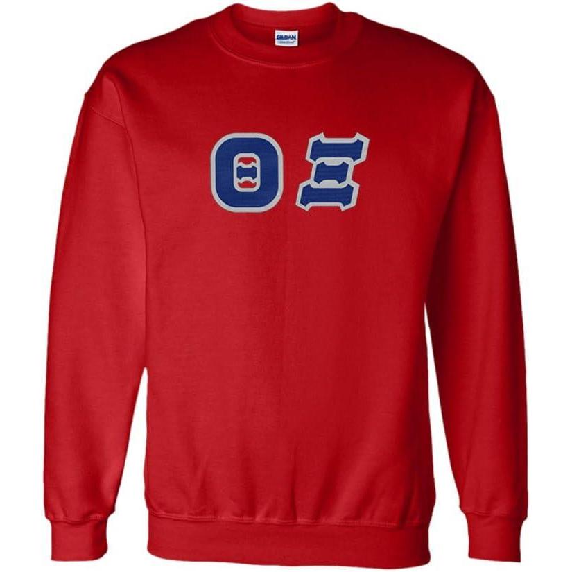 imageGreekgear Theta Xi Lettered CrewneckRed