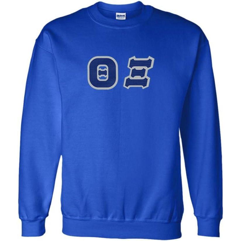 imageGreekgear Theta Xi Lettered CrewneckRoyal Blue