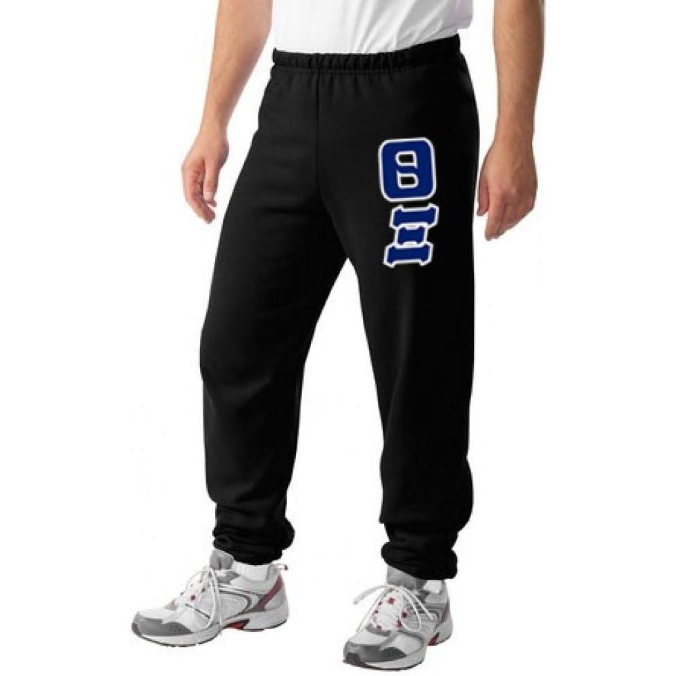 imageGreekgear Theta Xi Lettered SweatpantsBlack