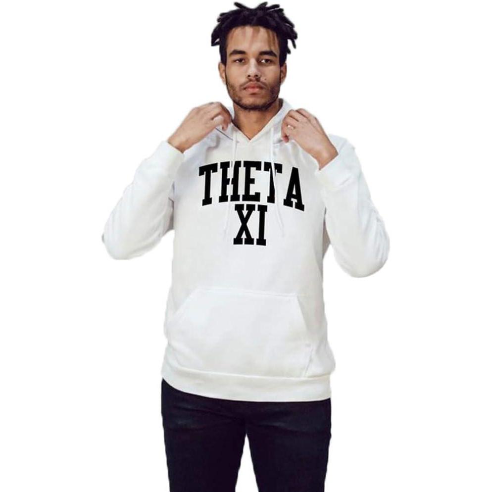 imageGreekgear Theta Xi Nickname Hooded SweatshirtWhite