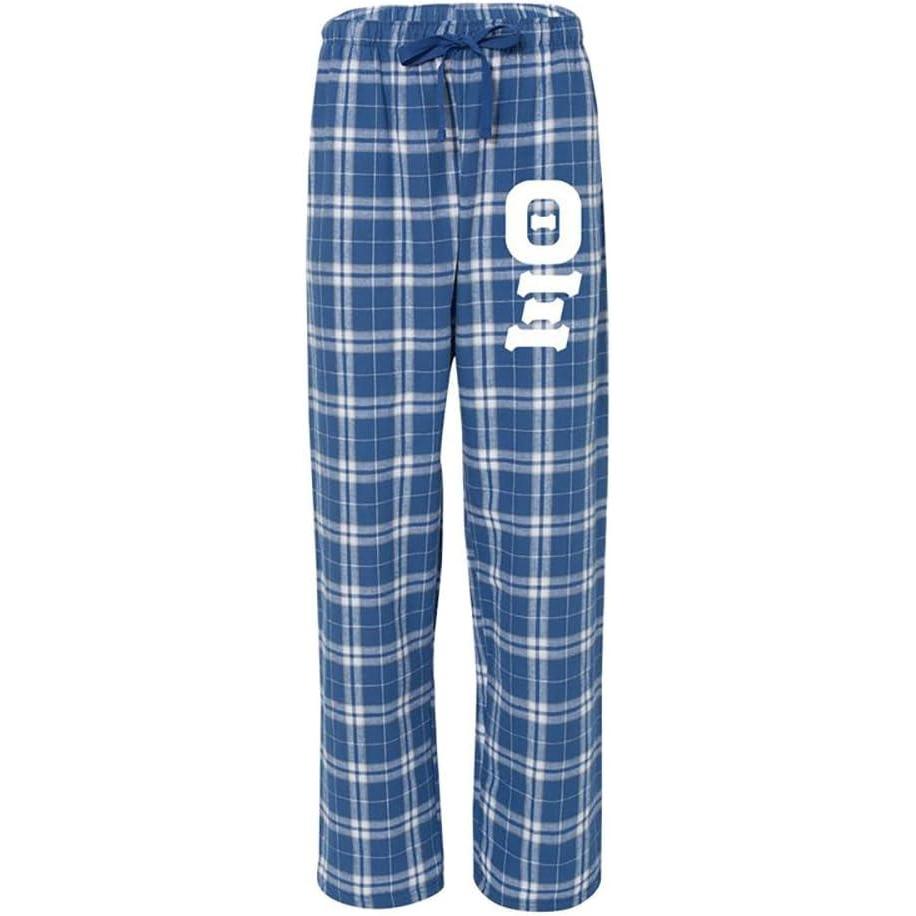 imageGreekgear Theta Xi Pajamas Flannel PantRoyalSilver