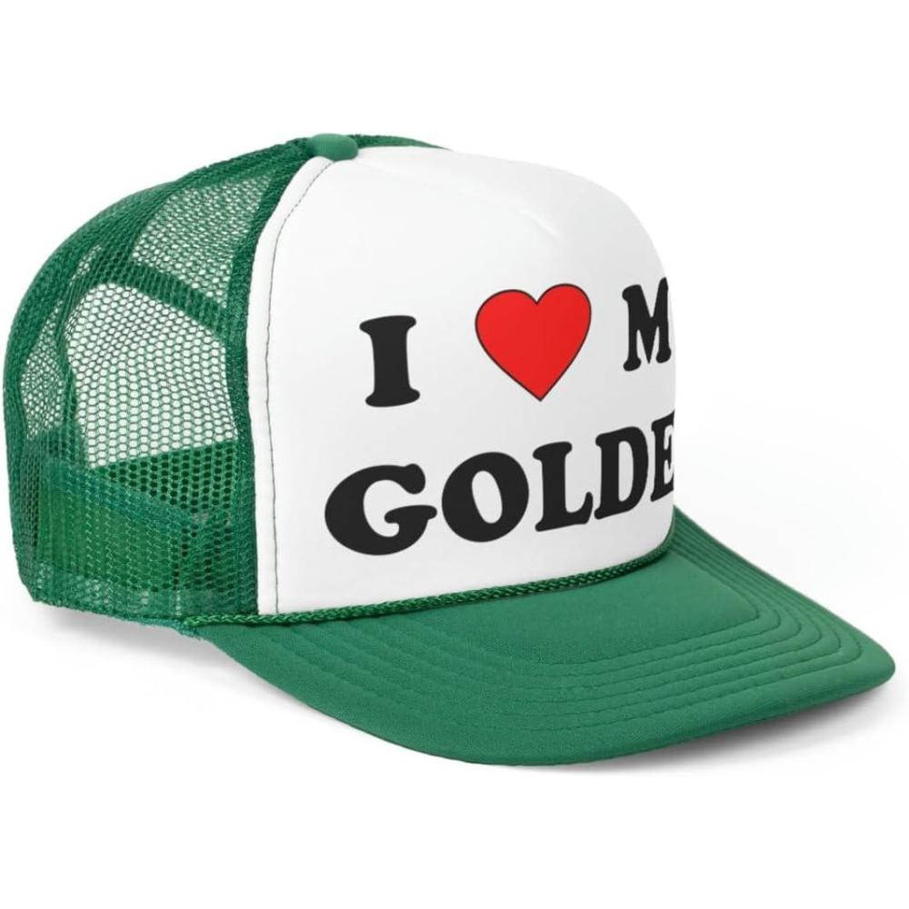 imageI Love My Golden Retriever Trucker CapsGreen