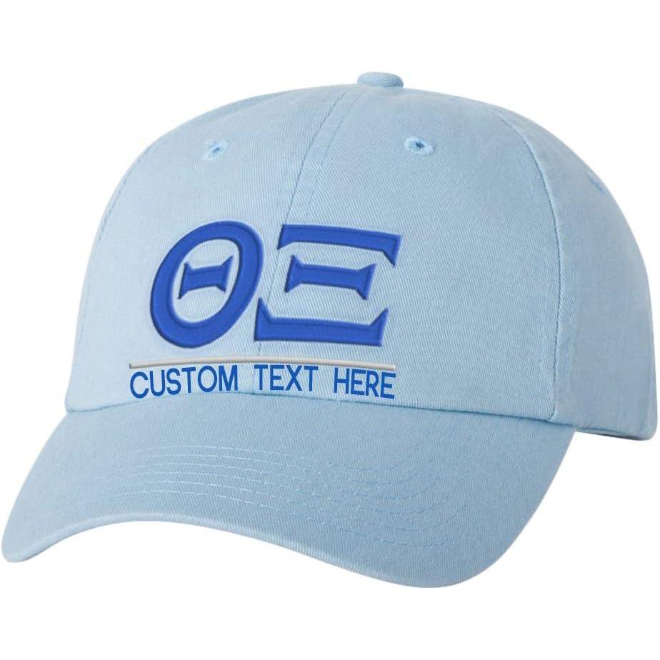 imagePersonalized Theta Xi Greek Line HatLight Blue