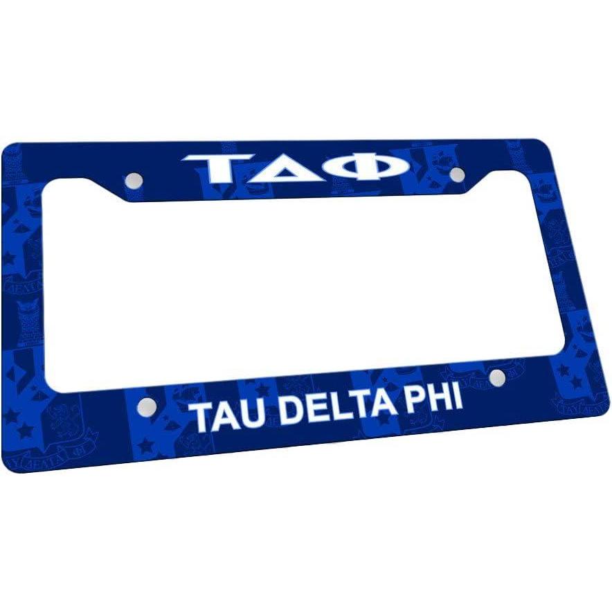 imageTau Delta Phi Custom License Plate Frame Royal Blue