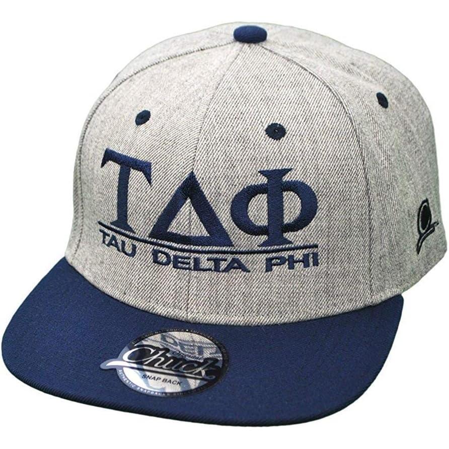 imageTau Delta Phi Flatbill Snapback Hats OriginalHeatherNavy