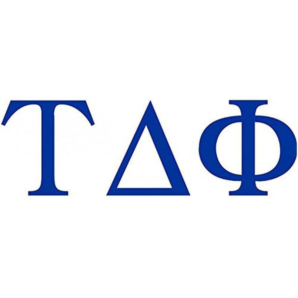imageTau Delta Phi Greek Letter Window Sticker Decal
