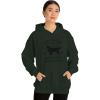Anything Your Dog Can Do, My Golden Retriever Can Do Better Hooded Sweatshirt(Forest Green)