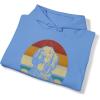 Custom Life Is Golden Golden Retriever Hooded Sweatshirt(Carolina Blue)