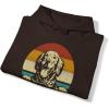 Custom Life Is Golden Golden Retriever Hooded Sweatshirt(Dark Chocolate)