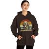 Custom Life Is Golden Golden Retriever Hooded Sweatshirt(Dark Chocolate)