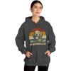 Custom Life Is Golden Golden Retriever Hooded Sweatshirt(Dark Heather)