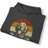 Custom Life Is Golden Golden Retriever Hooded Sweatshirt(Dark Heather)