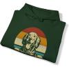 Custom Life Is Golden Golden Retriever Hooded Sweatshirt(Forest Green)