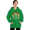 Custom Life Is Golden Golden Retriever Hooded Sweatshirt(Irish Green)