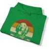 Custom Life Is Golden Golden Retriever Hooded Sweatshirt(Irish Green)