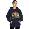 Custom Life Is Golden Golden Retriever Hooded Sweatshirt(Navy)