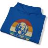 Custom Life Is Golden Golden Retriever Hooded Sweatshirt(Royal)