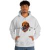 Golden Retriever – God Bless America Hooded Sweatshirt(Ash)