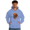 Golden Retriever – God Bless America Hooded Sweatshirt(Carolina Blue)