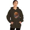 Golden Retriever – God Bless America Hooded Sweatshirt(Dark Chocolate)