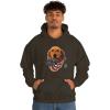 Golden Retriever – God Bless America Hooded Sweatshirt(Dark Chocolate)
