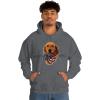 Golden Retriever – God Bless America Hooded Sweatshirt(Dark Heather)