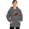 Golden Retriever – God Bless America Hooded Sweatshirt(Dark Heather)