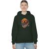 Golden Retriever – God Bless America Hooded Sweatshirt(Forest Green)