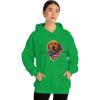 Golden Retriever – God Bless America Hooded Sweatshirt(Irish Green)