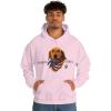 Golden Retriever – God Bless America Hooded Sweatshirt(Light Pink)