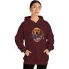 Golden Retriever – God Bless America Hooded Sweatshirt(Maroon)