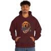 Golden Retriever – God Bless America Hooded Sweatshirt(Maroon)