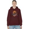 Golden Retriever – God Bless America Hooded Sweatshirt(Maroon)