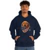 Golden Retriever – God Bless America Hooded Sweatshirt(Navy)