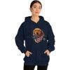 Golden Retriever – God Bless America Hooded Sweatshirt(Navy)