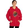 Golden Retriever – God Bless America Hooded Sweatshirt(Red)