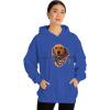 Golden Retriever – God Bless America Hooded Sweatshirt(Royal)