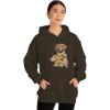Golden Retriever – Profile Hooded Sweatshirt(Dark Chocolate)