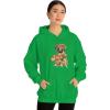 Golden Retriever – Profile Hooded Sweatshirt(Irish Green)
