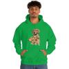 Golden Retriever – Profile Hooded Sweatshirt(Irish Green)