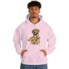 Golden Retriever – Profile Hooded Sweatshirt(Light Pink)